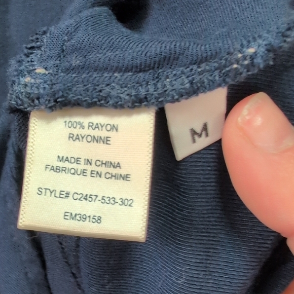 Cloth & Stone Midnight Blue Button-Down Shirt - Picture 7 of 7